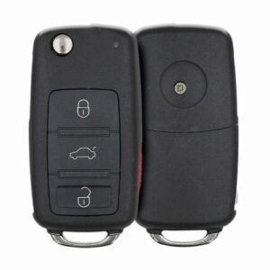 Volkswagen Touareg Flip Key Remote 2002 2010 4 Buttons
