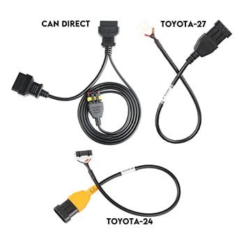 OBDSTAR CAN Direct Kit with Toyota-24 & 27 Cable Work with X300 DP PLUS / X300 PRO4 / X300 DP