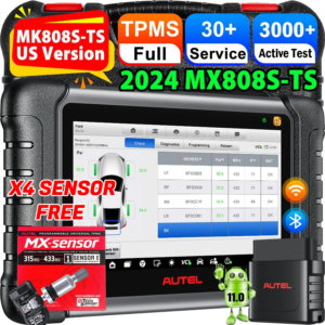 Autel MaxiCheck MX808S-TS  + 4 Mx Sensor Metal free