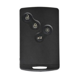 REN Fluence Megane3 Clio4 Remote Card Shell 4 Buttons with Laser Blade Emergency Key