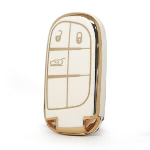 Nano High Quality Cover For Jeep Remote Key 3 Buttons White Color