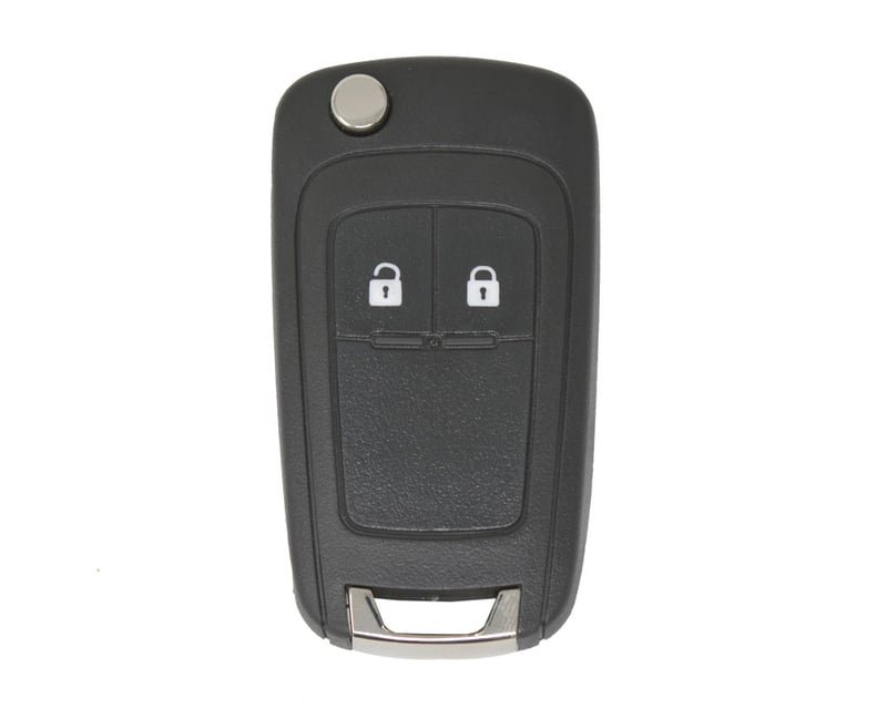 Chevrolet Cruze- Opel Astra J Flip Remote Key 2 Buttons 433MHz OEM Part Number: 13574868 - 13279279 - 13529071