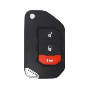 Jeep Wrangler 2018-2025 Genuine Flip Remote Key 2 + 1 Button 433MHz 68416782AA / 68416782AB / 68416782AC / 68416782AD