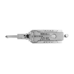 Original Lishi 2-in-1 Pick Decoder Tool NSN14-AG 10 Cuts