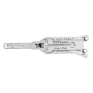 Original Lishi 2-in-1 Pick Decoder Tool VA8/TOY51+AG 8 Cuts to VA Key Blank