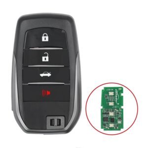 Toyota 2016-2022 Smart Remote Key Shell 3+1 Buttons Sedan Trunk