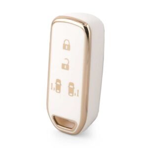 Nano High Quality Cover For Honda Smart Remote Key 4 Buttons White Color HD-C11J4