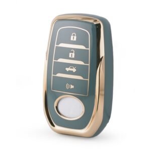 Nano High Quality Cover For Toyota Remote Key 4 Buttons Gray Color TYT-A11J4