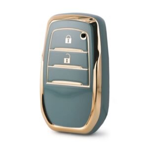 Nano High Quality Cover For Toyota Remote Key 2 Buttons Gray Color TYT-A11J2H
