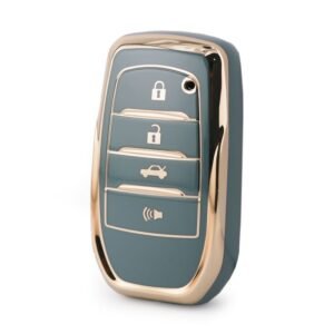 Nano High Quality Cover For Toyota Remote Key 4 Buttons Gray Color TYT-A11J4H
