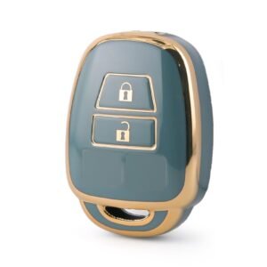 Nano High Quality Cover For Toyota Remote Key 2 Buttons Gray Color TYT-E11J2