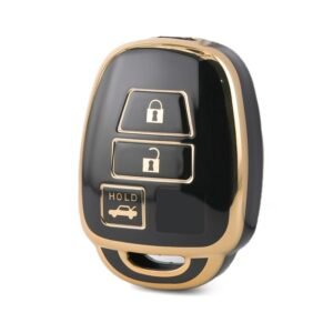 Nano High Quality Cover For Toyota Remote Key 3 Buttons Black Color TYT-E11J3