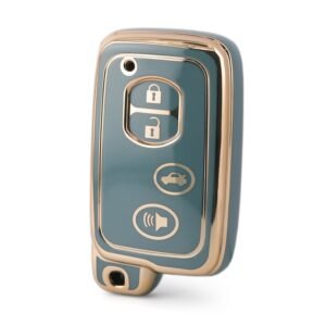 Nano High Quality Cover For Toyota Remote Key 4 Buttons Gray Color TYT-H11J4