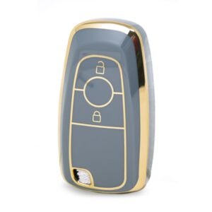 Nano High Quality Cover For Ford Remote Key 2 Buttons Gray Color Ford-B11J2