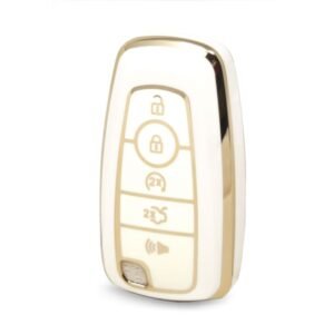 Nano High Quality Cover For Ford Remote Key 5 Buttons White Color Ford-B11J5