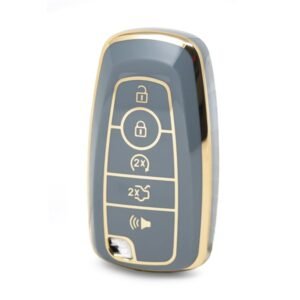 Nano High Quality Cover For Ford Remote Key 5 Buttons Gray Color Ford-B11J5