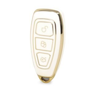 Nano High Quality Cover For Ford Remote Key 3 Buttons White Color Ford-D11J