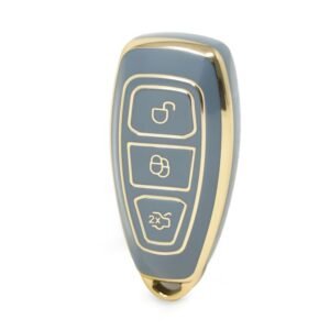 Nano High Quality Cover For Ford Remote Key 3 Buttons Gray Color Ford-D11J