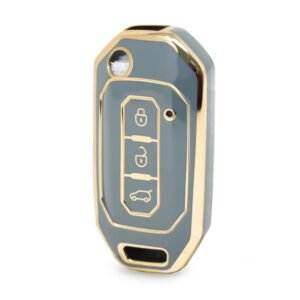 Nano High Quality Cover For Ford Flip Remote Key 3 Buttons Gray Color Ford-I11J