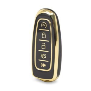 Nano High Quality Cover For Ford Remote Key 5 Buttons Black Color Ford-J11J