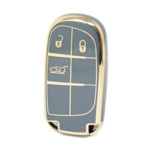Nano High Quality Cover For Jeep Remote Key 3 Buttons Gray Color Jeep-B11J3