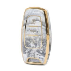 Nano High Quality Marble Cover For Great Wall Remote Key 3 Buttons White Color GW-B12J3
