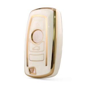 Nano High Quality Cover For BMW Remote Key 3 Button White Color BMW-A11J3