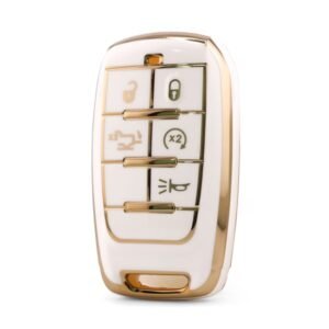 Nano High Quality Cover For Jeep Remote Key 5 Button White Color Jeep-D11J5B