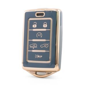 Nano High Quality Cover For Jeep Remote Key 6 Button Gray Color Jeep-E11J6