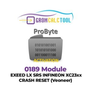 GromCalcTool 0189 Module EXEED LX SRS INFINEON XC23xx CRASH RESET (Veoneer)