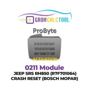 GromCalcTool 0211 Module JEEP SRS RH850 (R7F701064) CRASH RESET (BOSCH MOPAR)