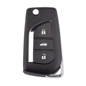 Xhorse VVDI Key Tool VVDI2 Wire Flip Remote Key 3 Button Toyota Type XKTO20EN