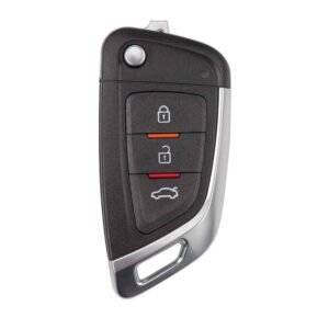 Xhorse VVDI Key Tool Wire Flip Remote Key 3 Buttons New BMW Style XKKF05EN With Chip Holder