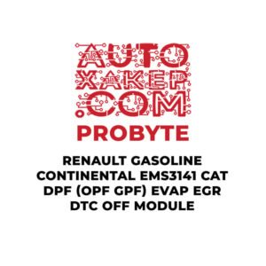 ProByte Renault Gasoline Continental EMS3141 CAT DPF (OPF GPF) EVAP EGR DTC OFF Module