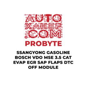 ProByte SsangYong Gasoline Bosch VDO MSE 3.5 CAT EVAP EGR SAP FLAPS DTC OFF Module