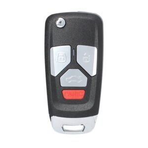 Xhorse VVDI Key Tool Wire Flip Remote Key 3+1 Buttons Audi Style XKAU22EN
