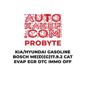 ProByte Kia / Hyundai Gasoline Bosch ME(D)(G)17.9.2 CAT EVAP EGR DTC IMMO OFF