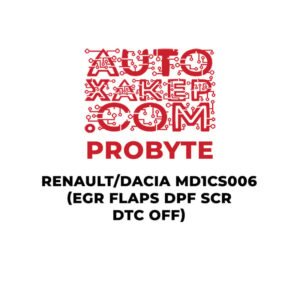 ProByte Renault / Dacia MD1CS006 (EGR FLAPS DPF SCR DTC OFF)