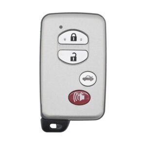 KeyDiy KD Toyota Universal Smart Remote Key 3+1 Buttons Silver Color TIB03-4