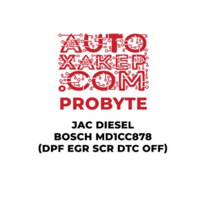 ProByte JAC Diesel Bosch MD1CC878 (DPF EGR SCR DTC OFF)