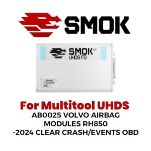Smok AB0025 Volvo AirBag modules RH850 -2024 Clear Crash / Events OBD