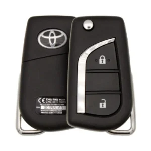 Original Toyota Hilux Fortuner 2017 2019 Flip Key Remote 2 Buttons 433MHz